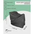 Чехол для садовой техники 1190x760x1150 мм, мотоблока, мотокультиватора, снегоуборочной машины, газонокосилки (оксфорд 210, чёрный), Tplus