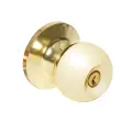 Ручка-кноб Фабрика замков 6073, ключ/фиксатор, цвет золото