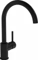 Смеситель для кухни VitrA Minimax S A4209136EXP с поворотным изливом, черный, матовый, однорычажный, латунный, с керамическим картриджем