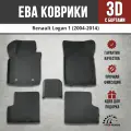 EVA (EВА, ЭВА) коврики с бортами в салон автомобиля Рено Логан 1 / Renault Logan 1 (2004-2014)