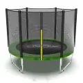 Батут каркасный EVO JUMP Just Outside 8ft green с защитной сеткой, диаметр 244 см