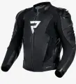 Куртка мотоциклетная кожаная Rebelhorn Veloce Black/White, размер 48