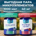 Выгодный набор Железа хелат (Ferrum Chelate) и Ламинария японская сушеная, Доктор Море
