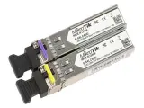 MikroTik S-4554LC80D пара модулей S-45LC80D (1.25G SM 80km TX 1490nm/ RX 1550nm, Single LC connector)+S-54LC80D (1.25G SM 80km TX 1550nm / RX 1490nm, Single LC connector)
