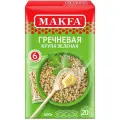 Гречневая крупа Макфа ядрица Зеленая в пакетах для варки, коробка, 400 г
