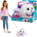 Интерактивная плюшевая игрушка FurReal GOGO - Собака с мягкой белой шерсткой на поводке - 28119