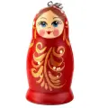 Подарочный USB-накопитель матрешка красная сувенирная флешка 256GB USB 3.0