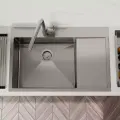 Кухонная мойка Iddis Haze HAZ78SLi77 левая сатин