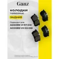 Колодки задние HONDA ACCORD 5- GANZ GIJ07025