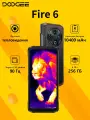 Смартфон Doogee Fire 6 16 ГБ(6+10)/256 ГБ, Dual nano SIM, Тепловизионная,10400 мАч Аккумулятор, черный
