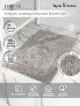 Коврик для ванной DeNASTIA 50x80см, вискоза 60%, хлопок 40%, цвет светло-серый