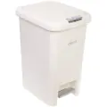 Ведро для мусора с педалью 'Elegance', 15л, белое, удобное и практичное