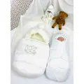 Конверт на выписку ALMeretskaya Малышок, зима, полиэстер, шерсть, 0-6 месяцев, белый
