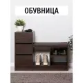 Обувница, Тумба для обуви Лайт 10.84 F цвет Венге