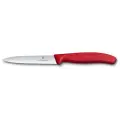 Нож кухонный VICTORINOX Swiss Classic, лезвие: 10 см, красный