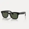 Умные очки Ray-Ban Met* Wayfarer, оправа матовая черная, линзы темно-зеленые, размер L