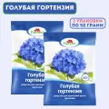 Средство для изменения цвета гортензий Florizel 2 шт по 50 г. Минеральное удобрение для окрашивания бутонов из бледно-розового на интенсивно-голубой или синий и поддержания яркости оттенка