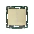 Выключатель 2-клавишный VALENA CLASSIC, скрытый монтаж, слоновая кость | код. 774305 | Legrand (2шт. в упак.)