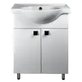 Комплект Тумба напольная Адель 60 с раковиной Арго 60 (560*695*320) CS00090396, цвет белый