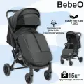 Коляска прогулочная всесезонная, легкая детская коляска -BebeO BB02, с нагрузкой до 15 кг, сумка-рюкзак. Версия с механической регулировкой спинки
