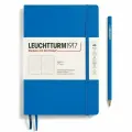 Блокнот Leuchtturm1917 Classic A5 (14.5x21см.) 80г/м2 - 123 стр. в точку мягкая обложка Небесный