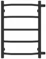 Полотенцесушитель водяной Laris Виктория П5, 400х600, м/ц 500, 1, черный матовый (73208010ЧМ)