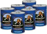 Консервы мамонт стандарт для взрослых собак с кроликом (970 гр х 6 шт)