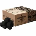 Уголь кокосовый Kalimantan Black 8кг для барбекю + розжиг (ABKBB4040 Кокосовые кусочки для розжига COCOSTARTER)