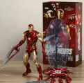Kоллекционная лицензионная фигурка с аксессуарами от Marvel/ZD TOYS. Железный человек/Iron Man (Mark-85) Высота - 18 см