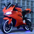 Мотоцикл Ducati SX1628 (Оранжевый) + лицензия + амортизация + светящиеся колеса