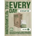 Комкующийся натуральный наполнитель Everyday Tofu Box Зеленый чай растительный для кошачьих туалетов , 20 л