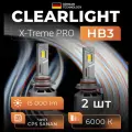 Светодиодные автолампы Clearlight X-treme PRO HB3 90W 15000lm 6000K 2шт
