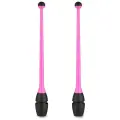 Булавы для художественной гимнастики Indigo IN018, 41 см, розово-черный