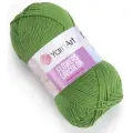 Пряжа YarnArt Flowers Unicolor зеленый (759), 55%хлопок/45%акрил, 200м, 50г, 5шт