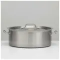 Котёл LUXSTAHL, 10 л, d=32 см, h=12 см, металлическая крышка, тройное дно, индукция, нержавеющая сталь