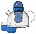 Заварочный чайник и две чашки KissKissFish BoogieWoogie Teapot with cups (синий)