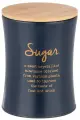Емкость для сыпучих продуктов agness midnight сахар, D 11 см высота 14 см KSG-790-192