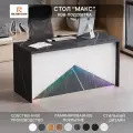 Письменный стол угловой Макс / Белый / Файерстоун / 2000х1200х750 / С Подсветкой RGB