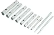 Тундра Набор ключей торцевых трубчатых тундра, оцинкованные, 6 - 22 мм, 2 воротка, 10 предметов