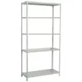 Стеллаж металлический Brabix MS KD-200/40-5, 2000х1000х400 мм, 5 полок, сборная стойка, 291119, S240BR244502