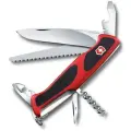 Нож Victorinox RangerGrip 55, 130 мм, 12 функций, красный с черным