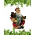 Игрушка на елку Дедушка Мороз с балалайкой
