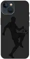 Силиконовый чехол на Apple iPhone 13 / Эпл Айфон 13 с рисунком Football Soft Touch черный