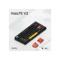 NuPhy Клавиатура беспроводная Halo75 V2 Raspberry Switch, (Gateron Red), черный