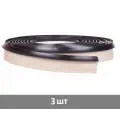 Плинтус силиконовый для столешницы (узкий) 4,2 м цвет - черный - 3 шт