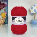 Пряжа Sport wool Nako, красный - 3641, 25% шерсть, 75% премиум акрил, 5 мотков, 100 г, 120 м.