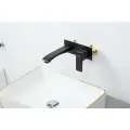 Смеситель для раковины Frap F1276-6 черный, настенный встраиваемый, латунь
