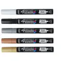 Набор маркеров художественных 4Artist Marker на масляной основе, 4 мм, перо круглое, металлик, PEBEO