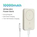 UGREEN PD20W Power Bank Магнитный 10000 мАч Портативный беспроводной быстрая зарядка PowerBank для Magsafe для iPhone 17 15 Pro Max 16 Pro, White, 10000 мА-ч