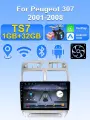 Магнитола для Peugeot 307 2001-2008 , Автомагнитола для Пежо 307 ,2din android 1+32G Мультимедиа Bluetooth FM WIFI Автомобильный